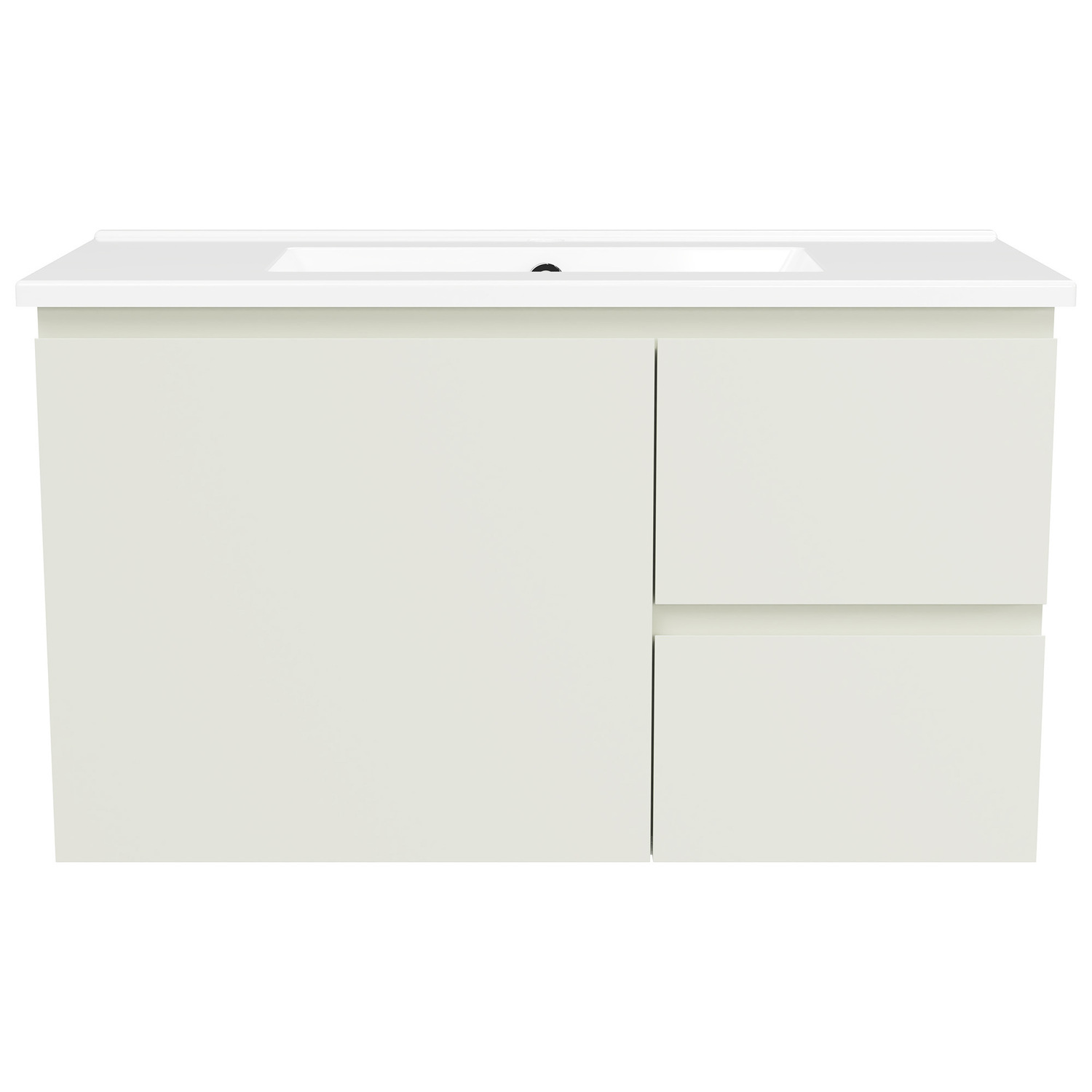 Florida Ensuite 800mm Wall Hung Vanity with Ceramic Countertop