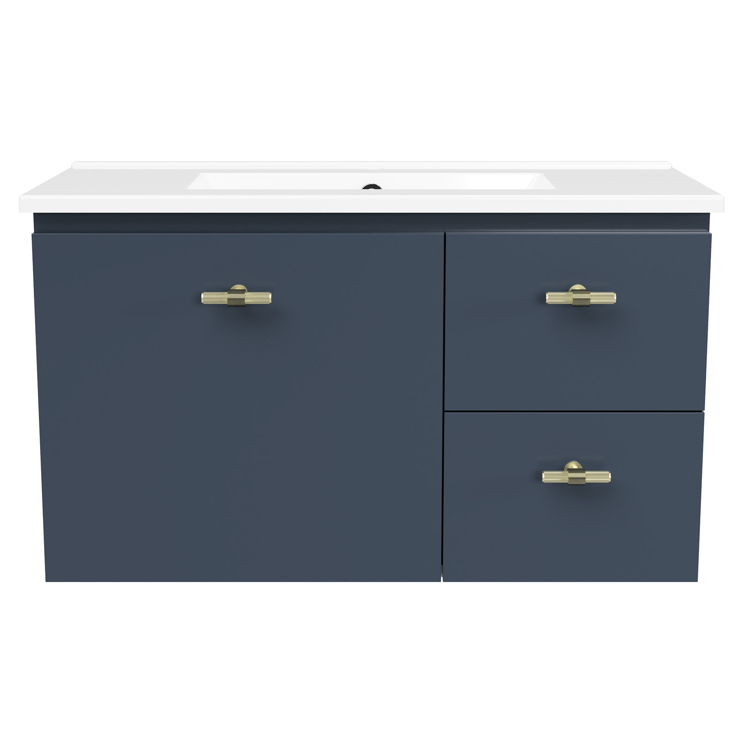 Florida Ensuite 800mm Wall Hung Vanity with Ceramic Countertop