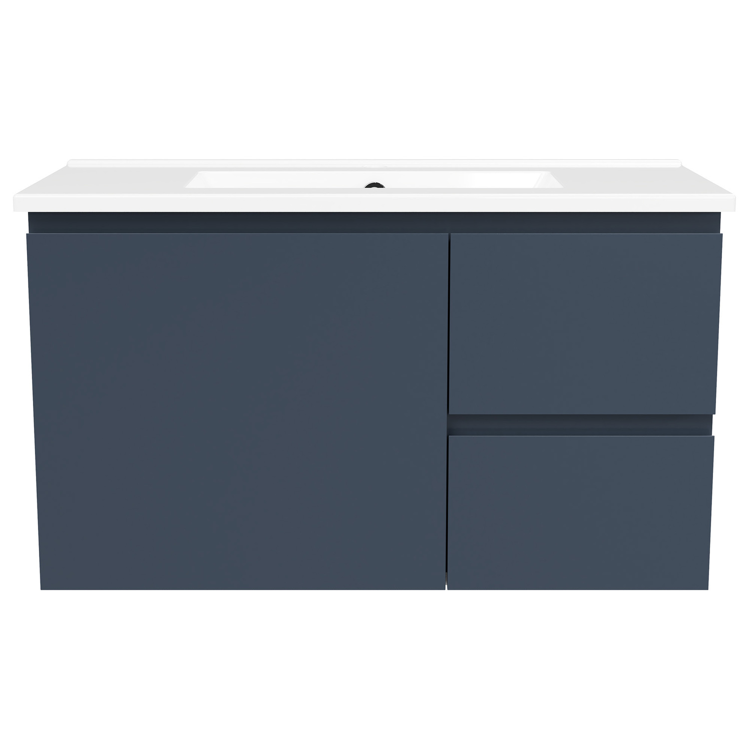 Florida Ensuite 800mm Wall Hung Vanity with Ceramic Countertop