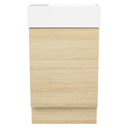 Lottie 480mm Freestanding Small Space Vanity with Ceramic Countertop
