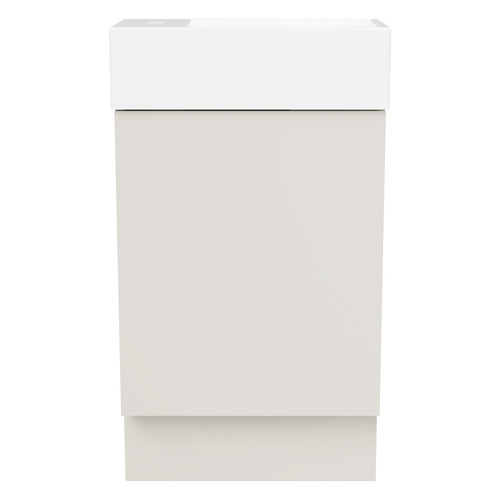 Lottie 480mm Freestanding Small Space Vanity with Ceramic Countertop