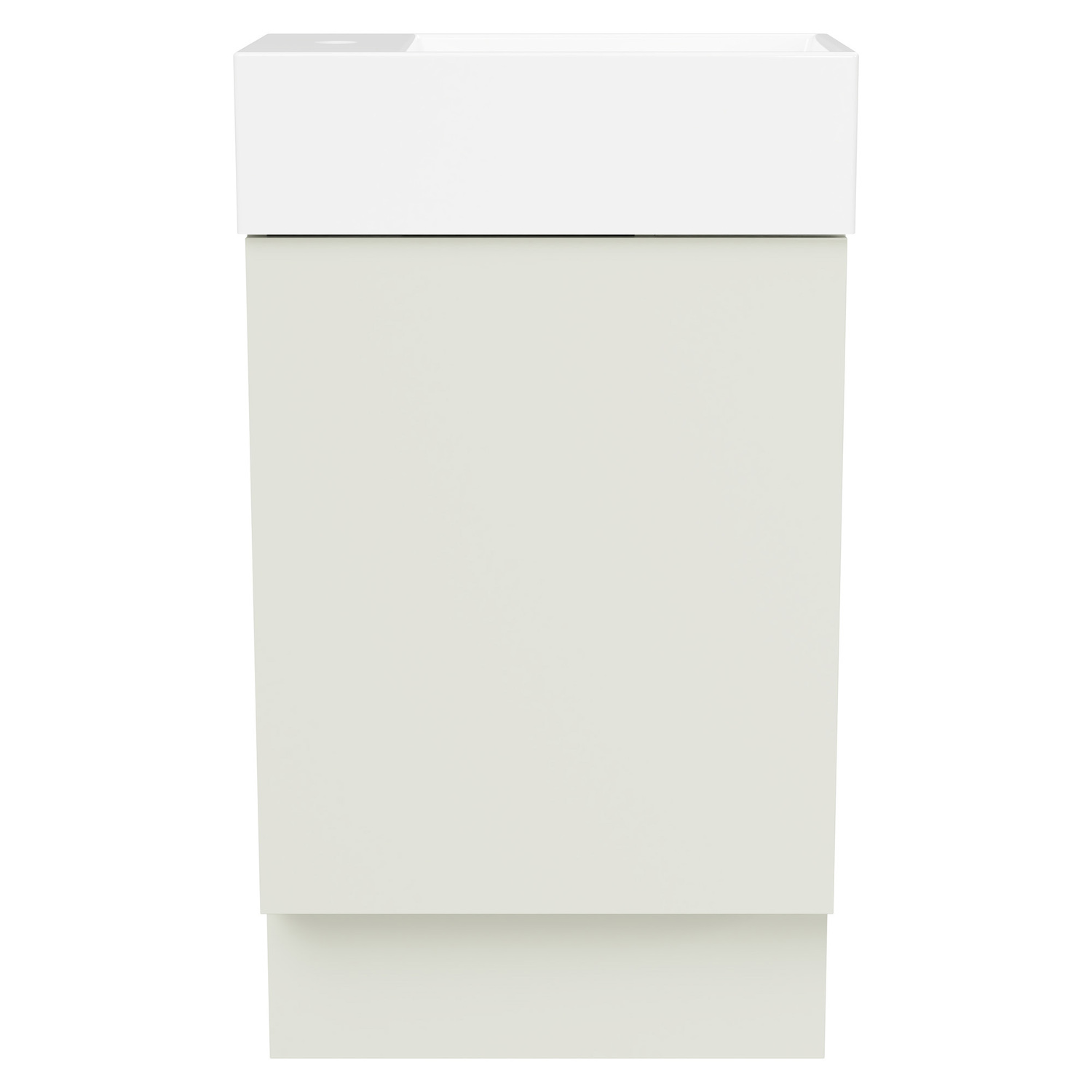 Lottie 480mm Freestanding Small Space Vanity with Ceramic Countertop