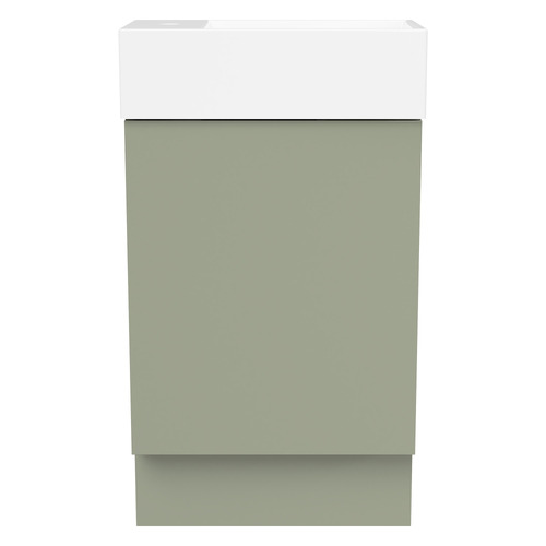 Lottie 480mm Freestanding Small Space Vanity with Ceramic Countertop