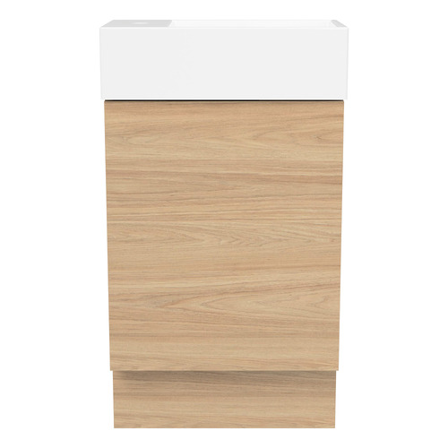 Lottie 480mm Freestanding Small Space Vanity with Ceramic Countertop