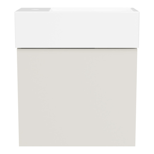 Lottie 480mm Wall Hung Small Space Vanity with Ceramic Countertop