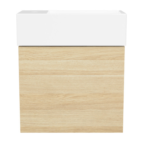 Lottie 480mm Wall Hung Small Space Vanity with Ceramic Countertop