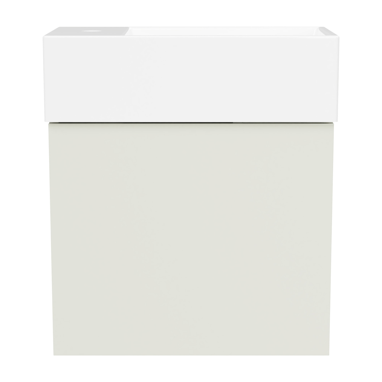 Lottie 480mm Wall Hung Small Space Vanity with Ceramic Countertop