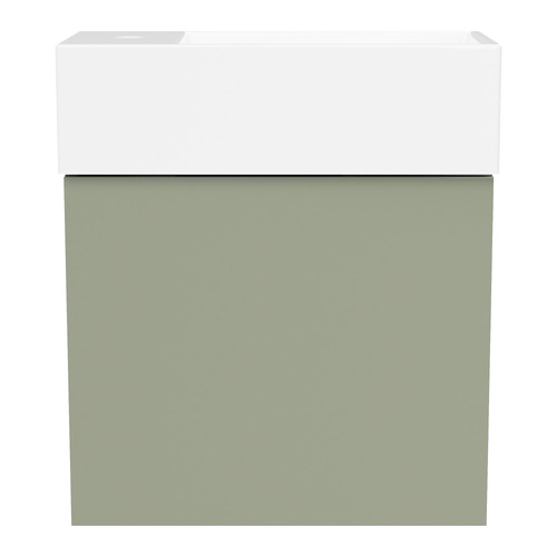 Lottie 480mm Wall Hung Small Space Vanity with Ceramic Countertop