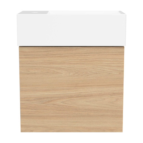 Lottie 480mm Wall Hung Small Space Vanity with Ceramic Countertop