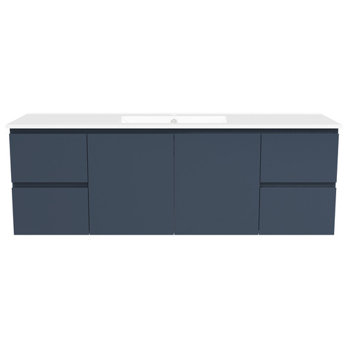 Nevada 1500mm Wall Hung Vanity with Ceramic Countertop