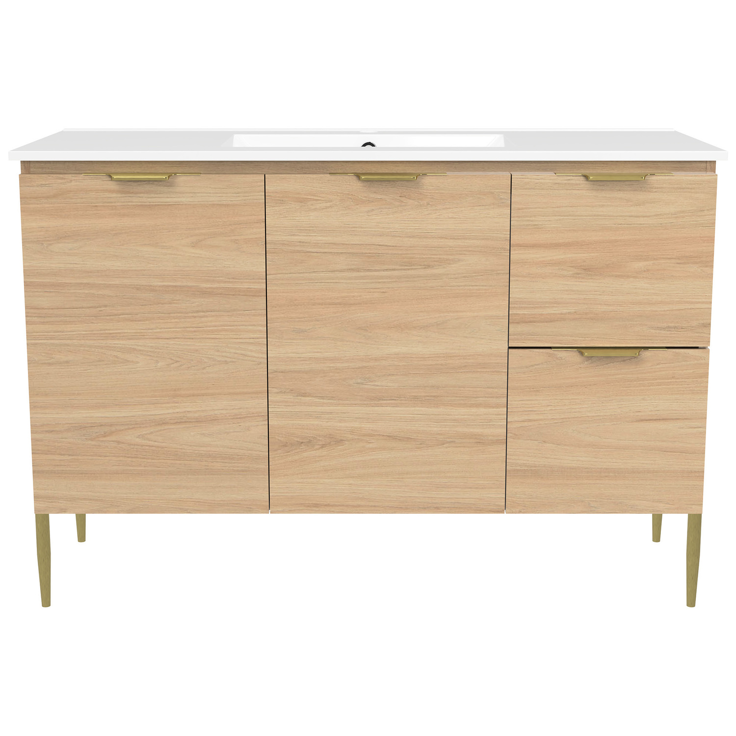 Nevada 1200mm Freestanding Vanity with Ceramic Countertop