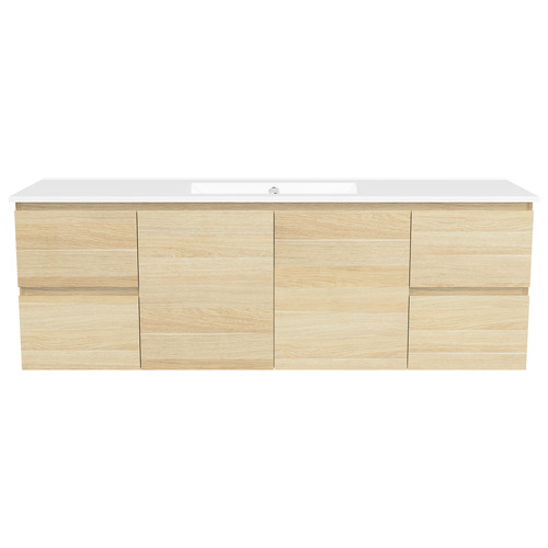 Nevada 1500mm Wall Hung Vanity with Ceramic Countertop