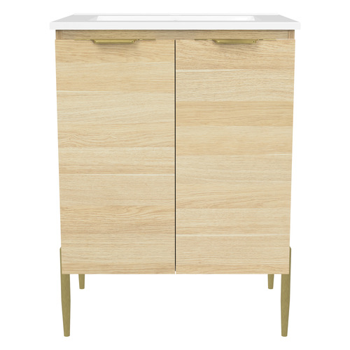 Nevada 600mm Freestanding Vanity with Ceramic Countertop