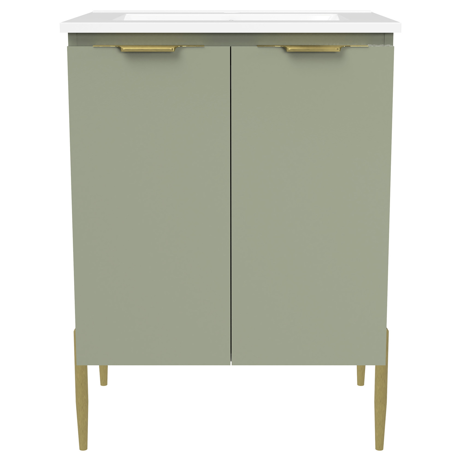 Nevada 600mm Freestanding Vanity with Ceramic Countertop