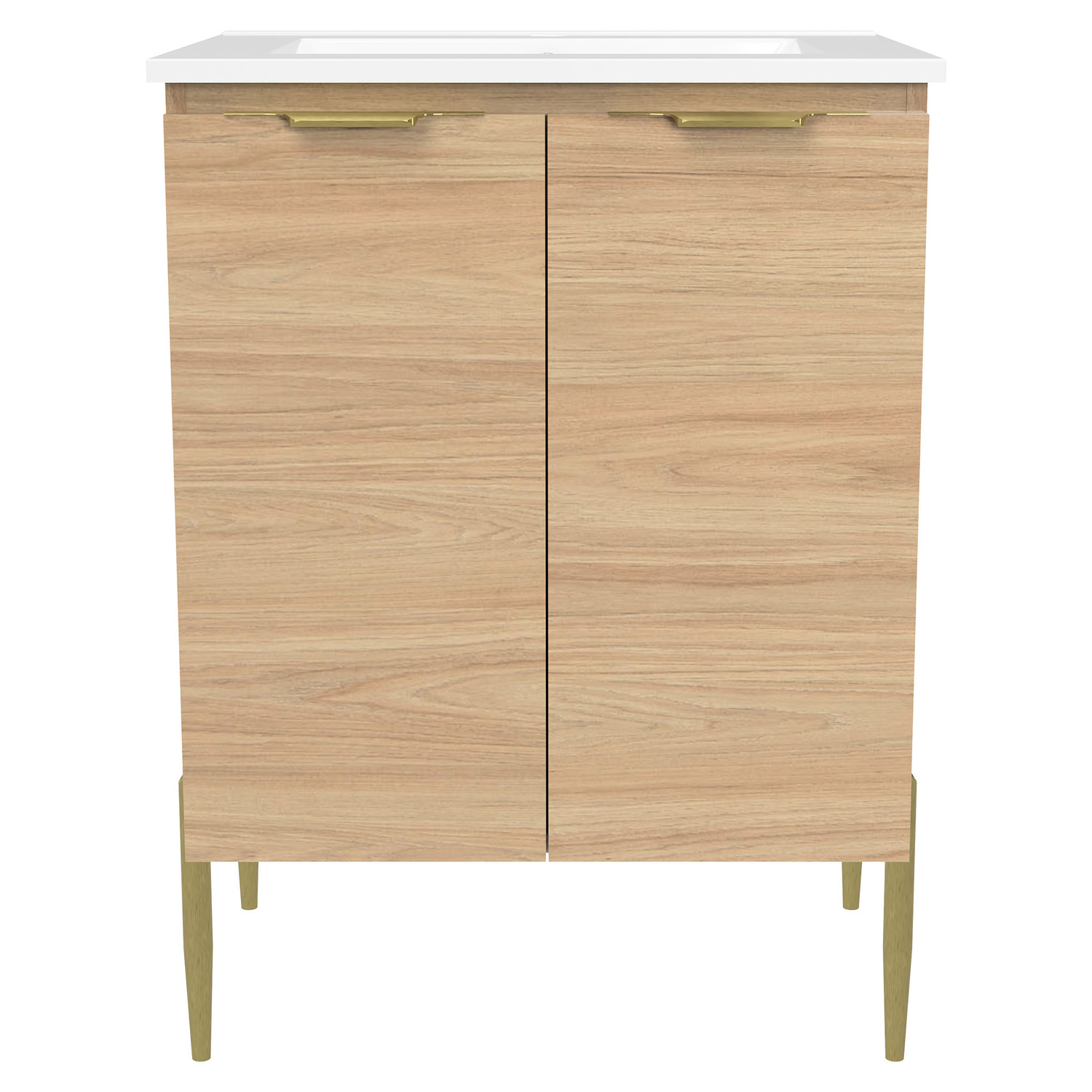 Nevada 600mm Freestanding Vanity with Ceramic Countertop