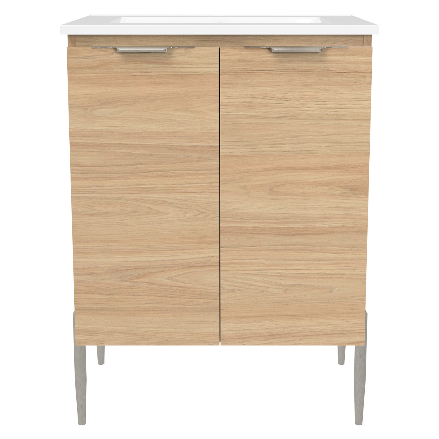 Nevada 600mm Freestanding Vanity with Ceramic Countertop