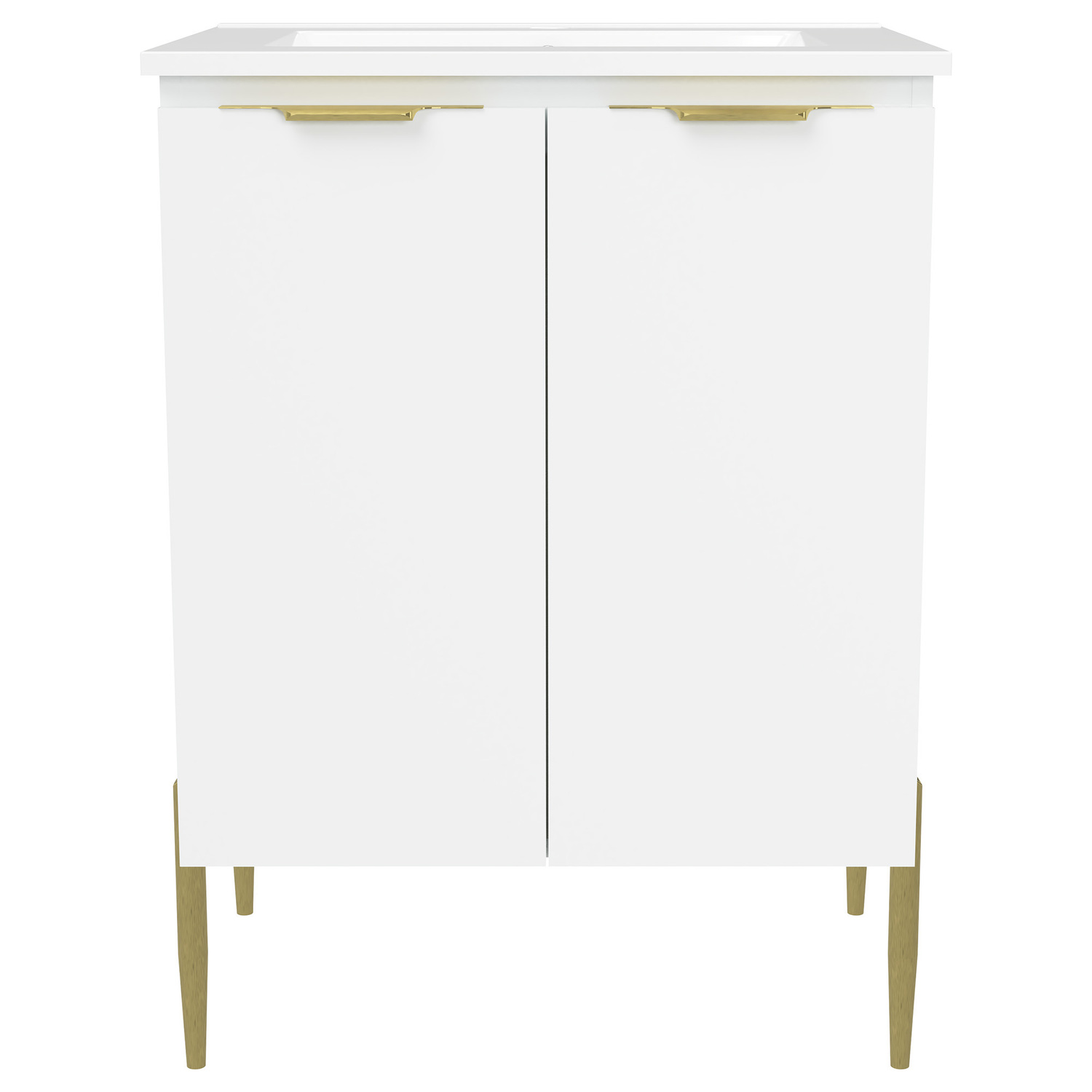Nevada 600mm Freestanding Vanity with Ceramic Countertop