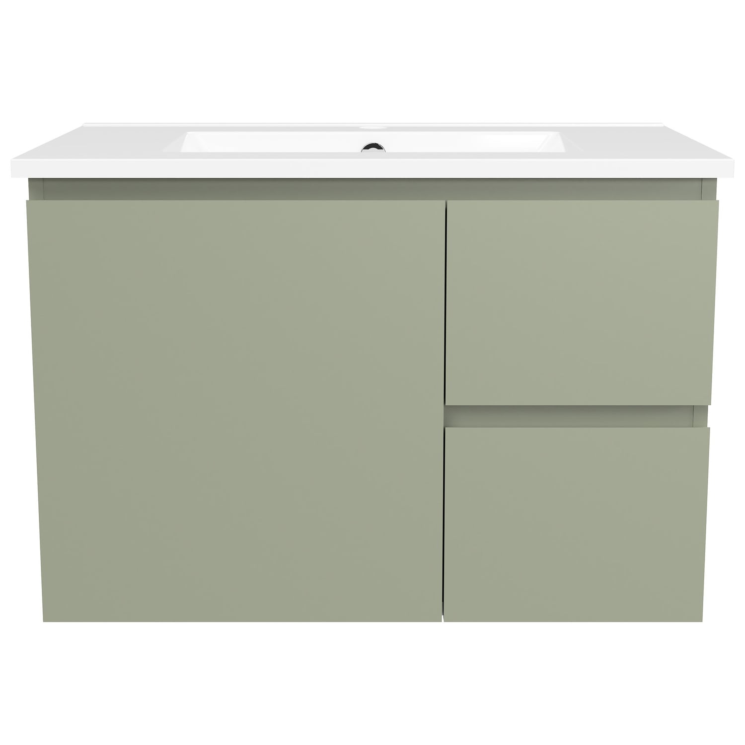 Nevada 750mm Wall Hung Vanity with Ceramic Countertop