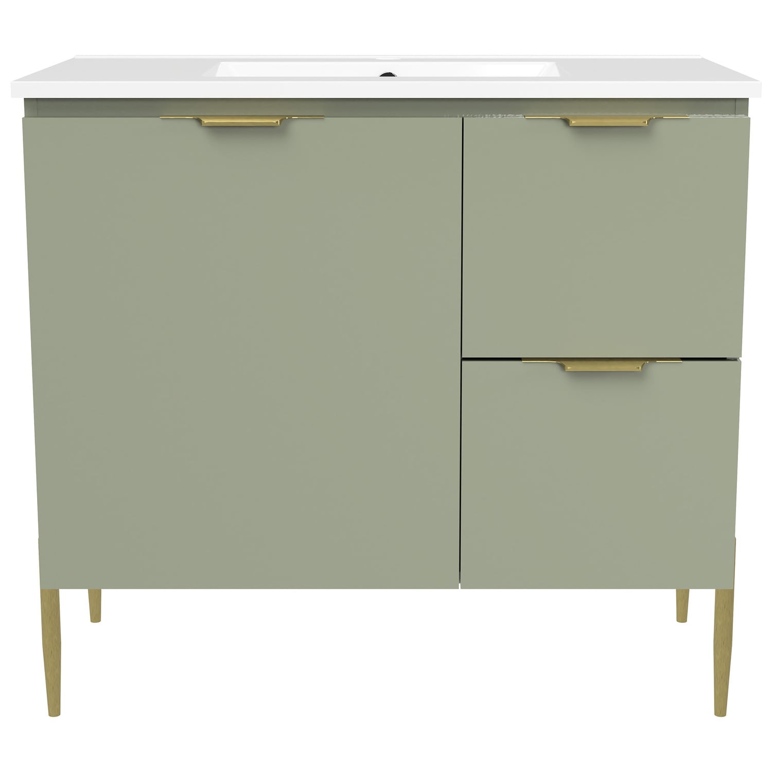 Nevada 900mm Freestanding Vanity with Ceramic Countertop