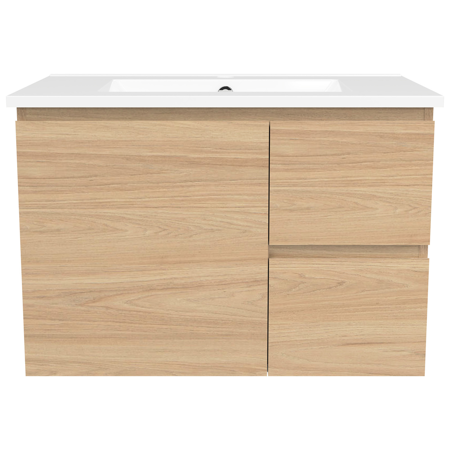 Nevada 750mm Wall Hung Vanity with Ceramic Countertop