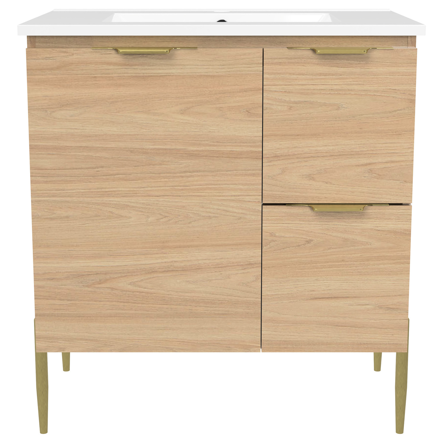 Nevada 750mm Freestanding Vanity with Ceramic Countertop