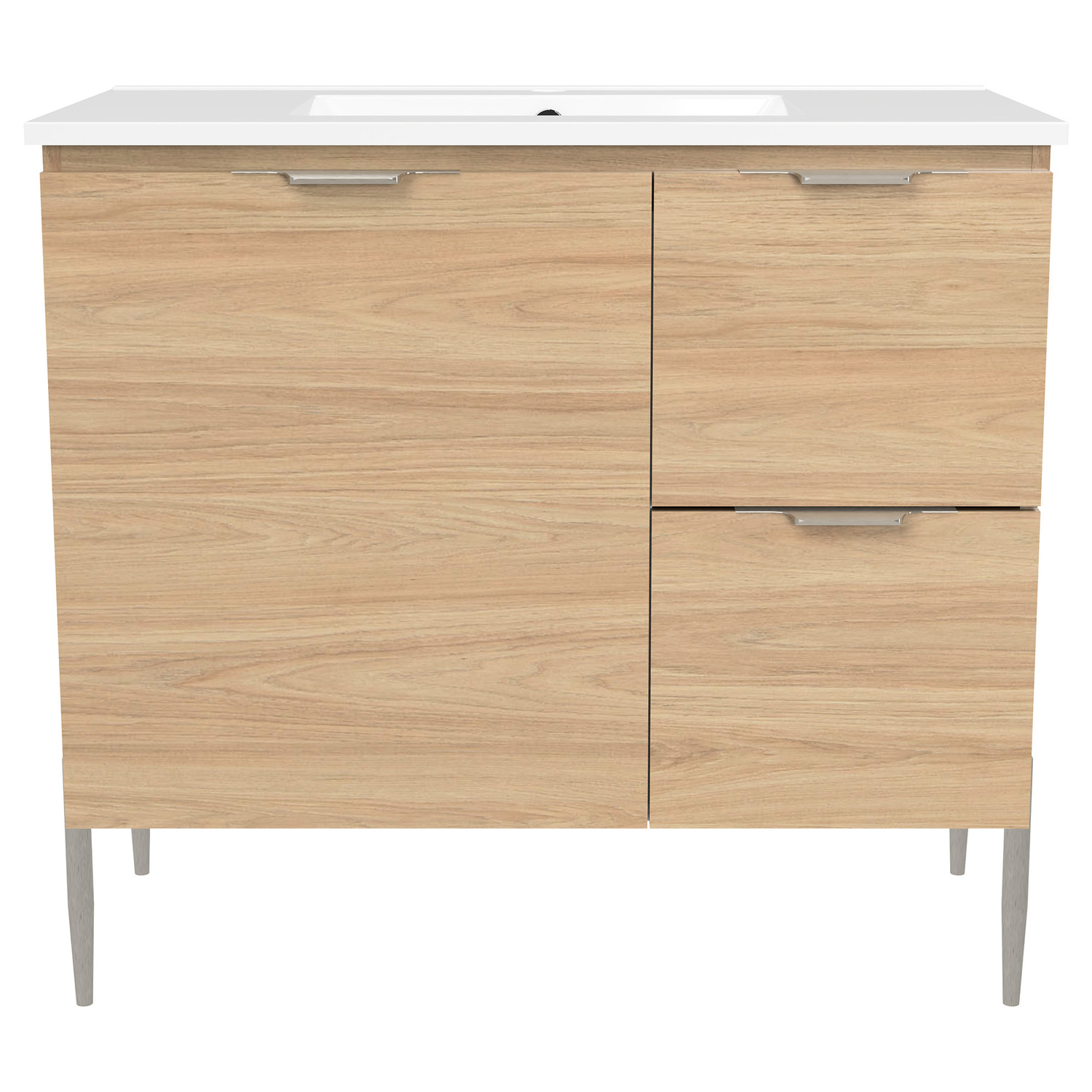 Nevada 900mm Freestanding Vanity with Ceramic Countertop