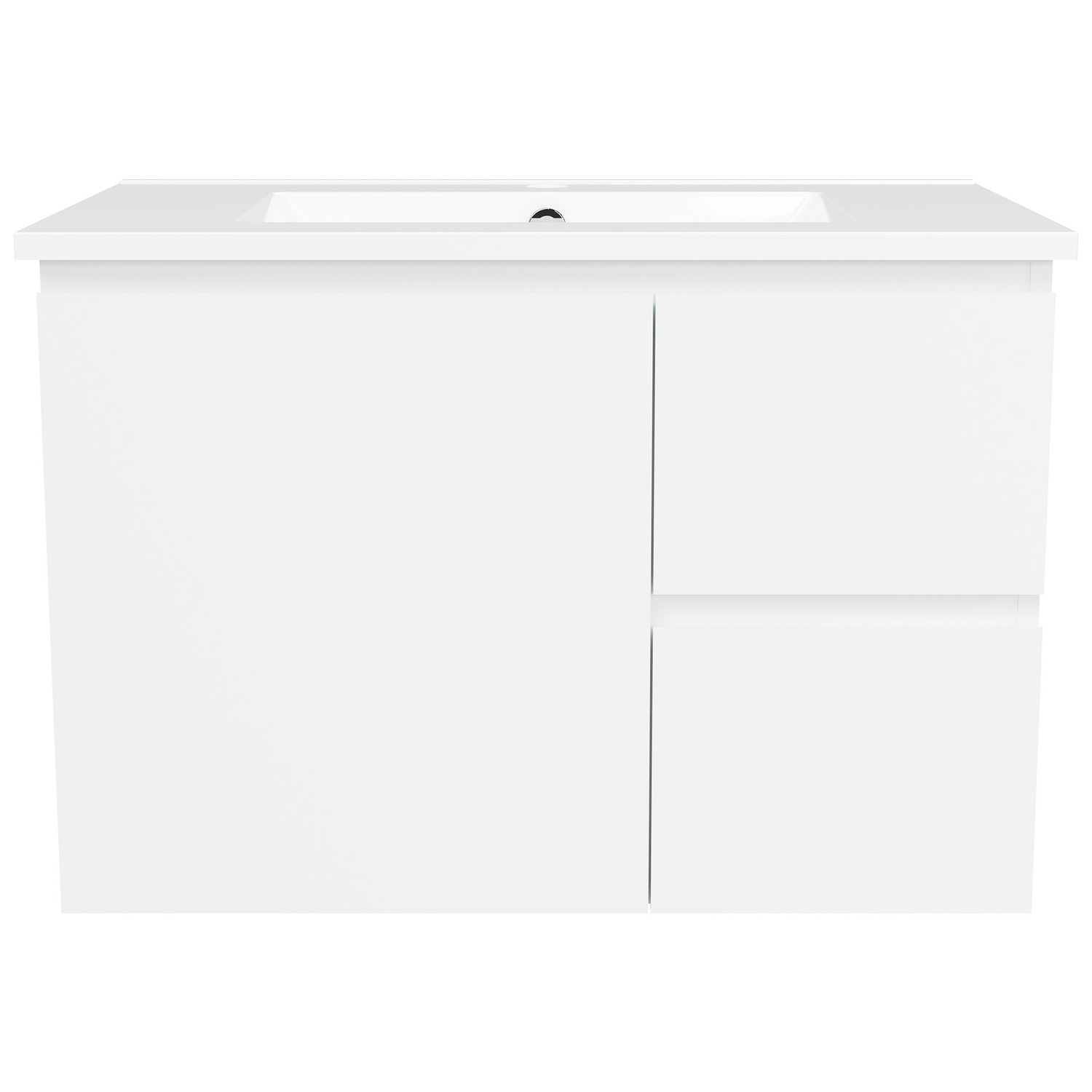 Nevada 750mm Wall Hung Vanity with Ceramic Countertop