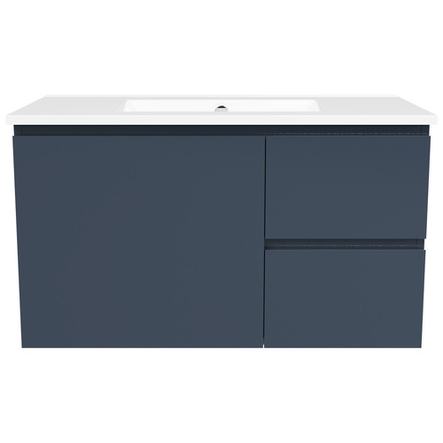 Nevada 900mm Wall Hung Vanity with Ceramic Countertop