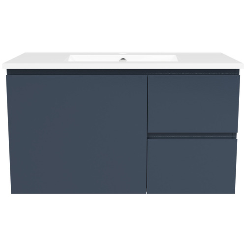 Nevada 900mm Wall Hung Vanity with Ceramic Countertop