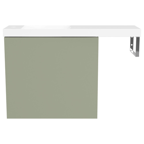 Oscar 800mm Wall Hung Vanity with Ceramic Countertop