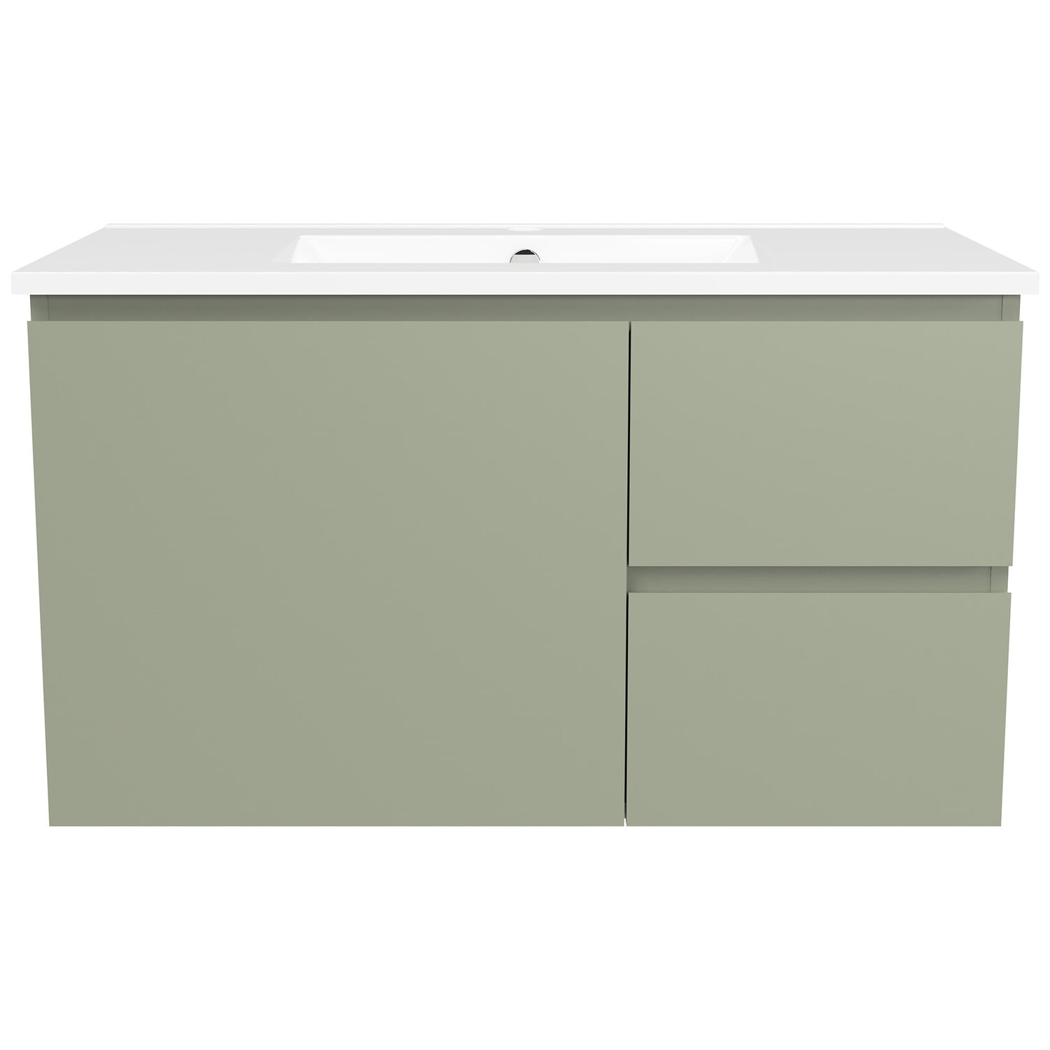 Nevada 900mm Wall Hung Vanity with Ceramic Countertop