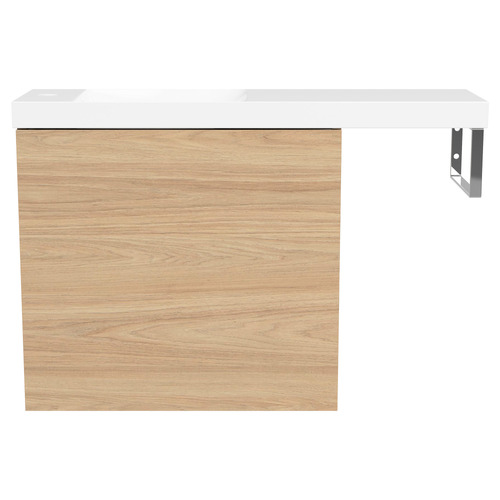 Oscar 800mm Wall Hung Vanity with Ceramic Countertop