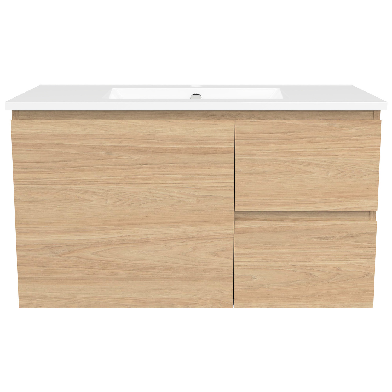 Nevada 900mm Wall Hung Vanity with Ceramic Countertop