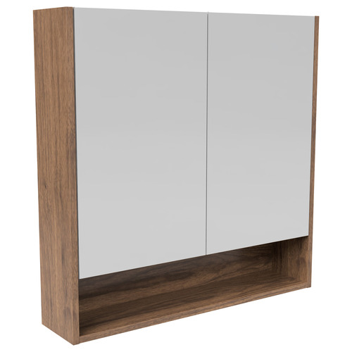 Sanremo 750mm Mirrored Shaving Cabinet with Open Shelf
