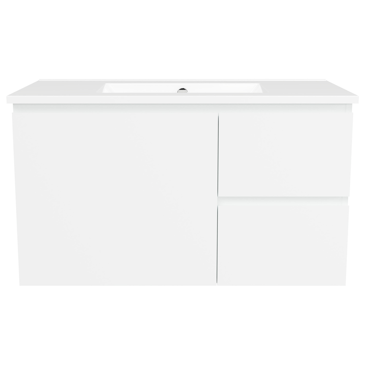 Nevada 900mm Wall Hung Vanity with Ceramic Countertop