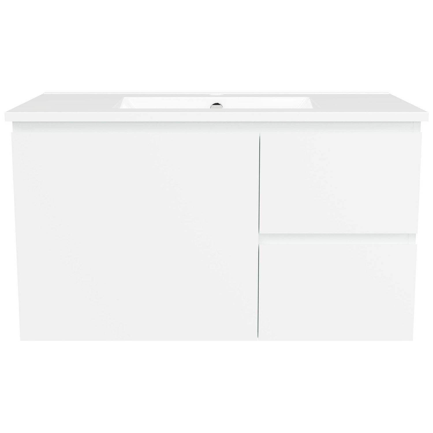 Nevada 900mm Wall Hung Vanity with Ceramic Countertop