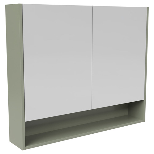 Sanremo 900mm Mirrored Shaving Cabinet with Open Shelf