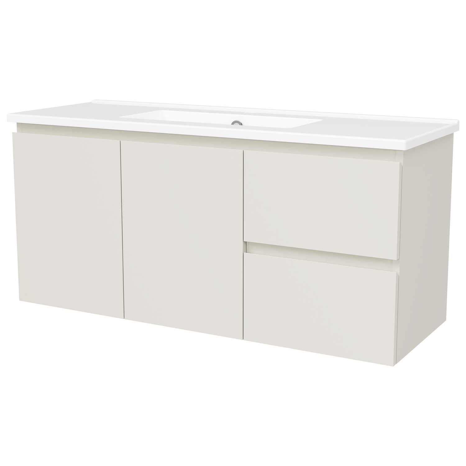 Florida Ensuite 1000mm Wall Hung Vanity with Ceramic Countertop