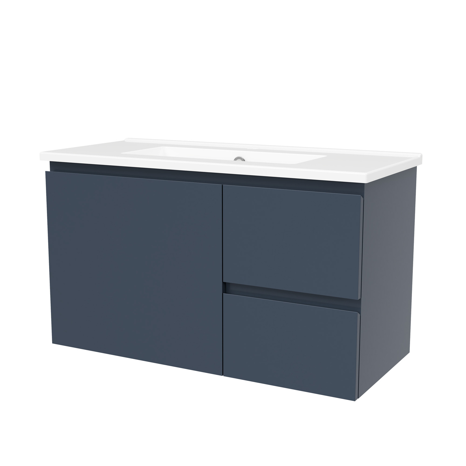 Florida Ensuite 800mm Wall Hung Vanity with Ceramic Countertop