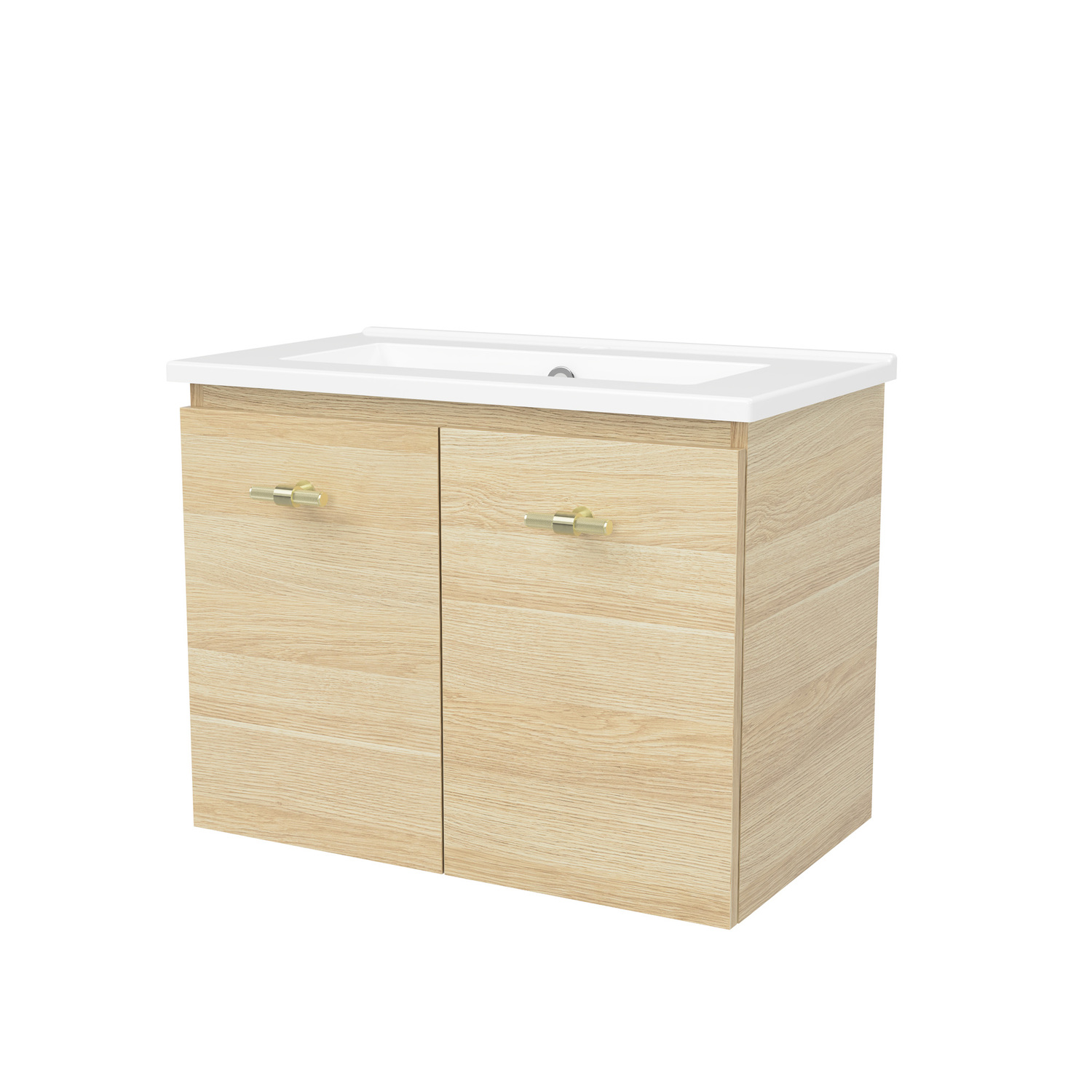 Florida Ensuite 600mm Wall Hung Vanity with Ceramic Countertop