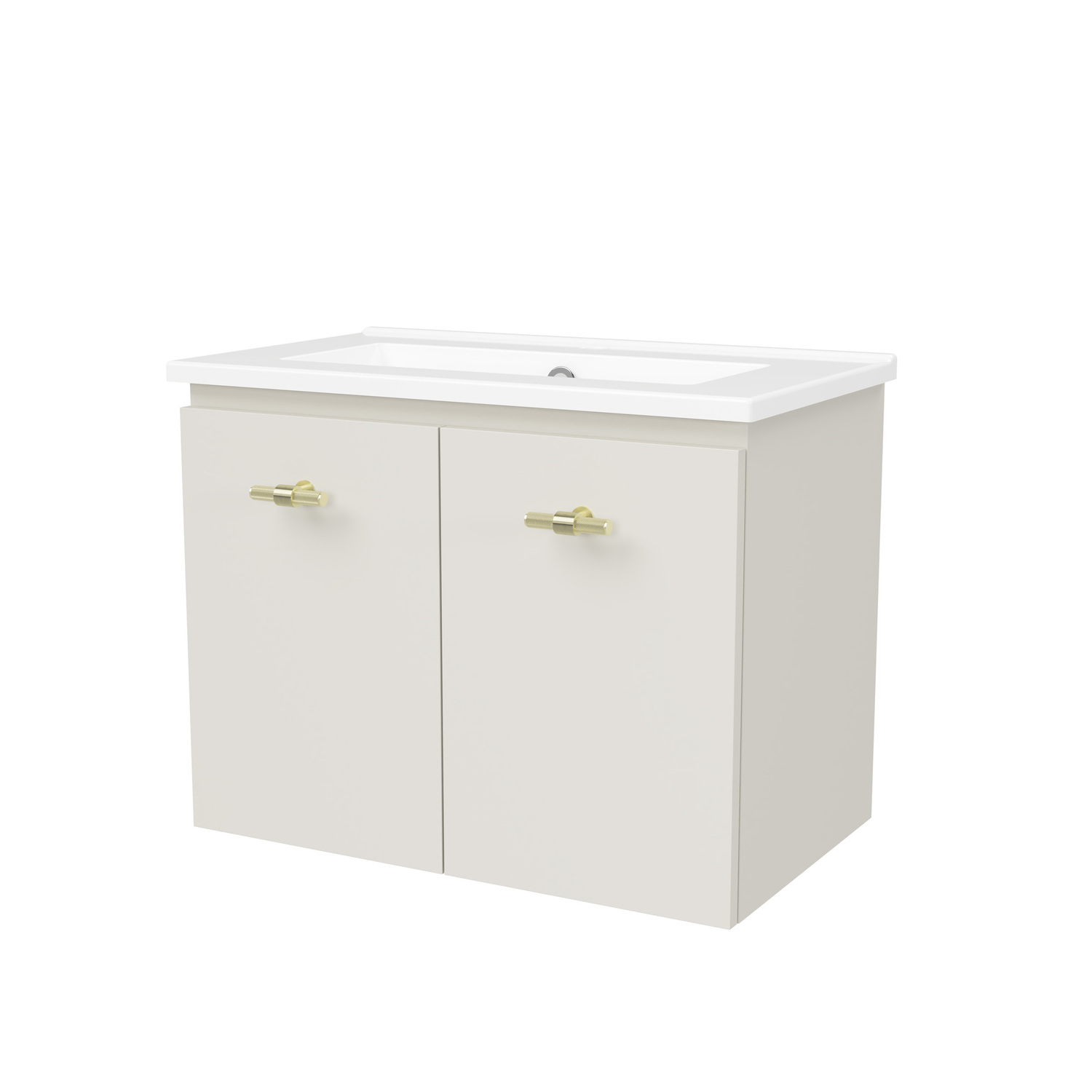 Florida Ensuite 600mm Wall Hung Vanity with Ceramic Countertop