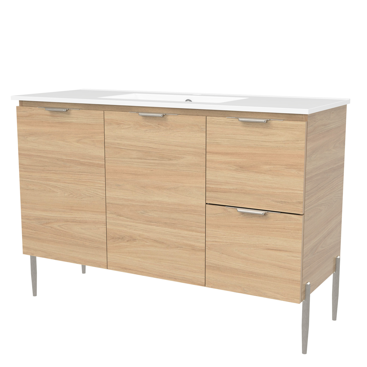 Nevada 1200mm Freestanding Vanity with Ceramic Countertop