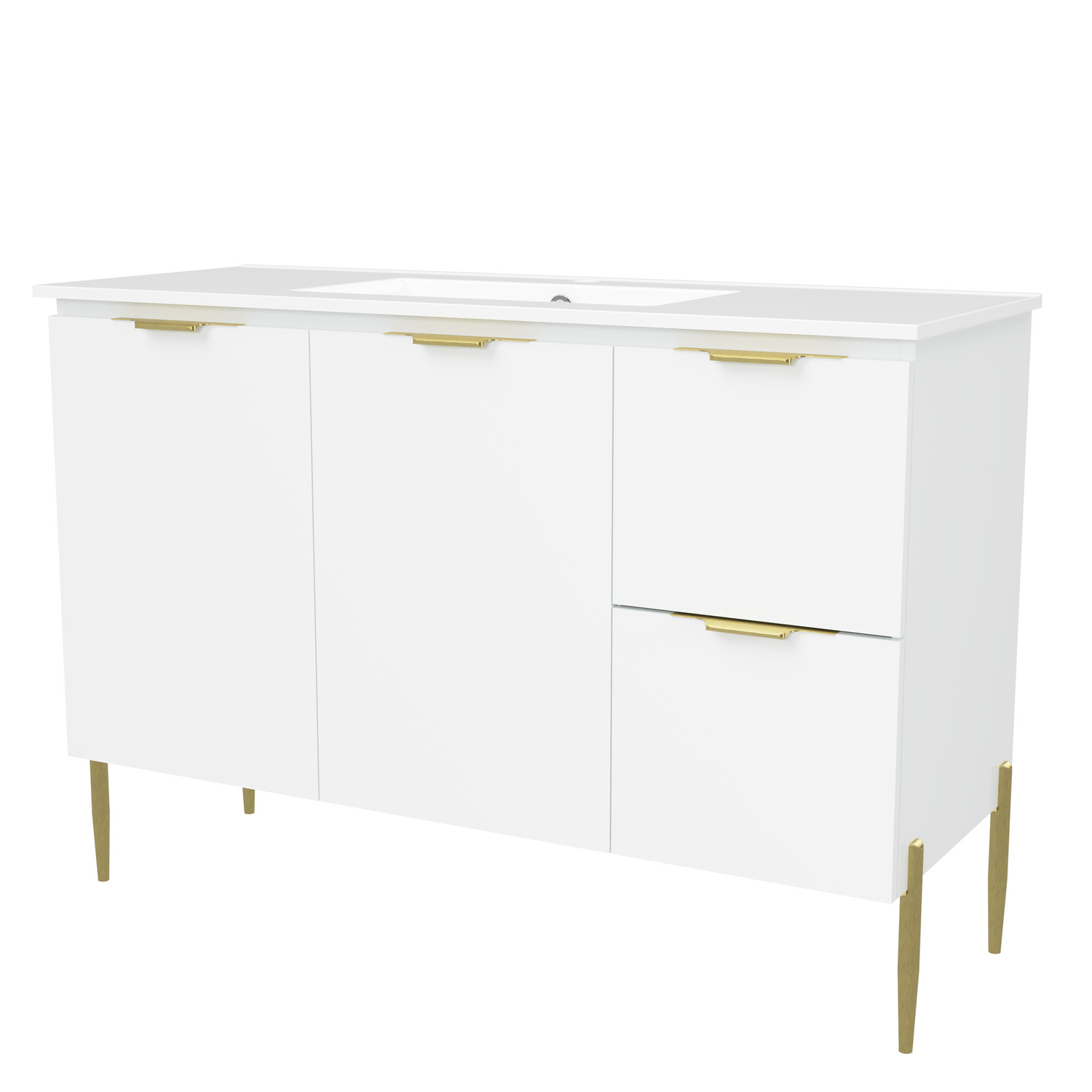 Nevada 1200mm Freestanding Vanity with Ceramic Countertop