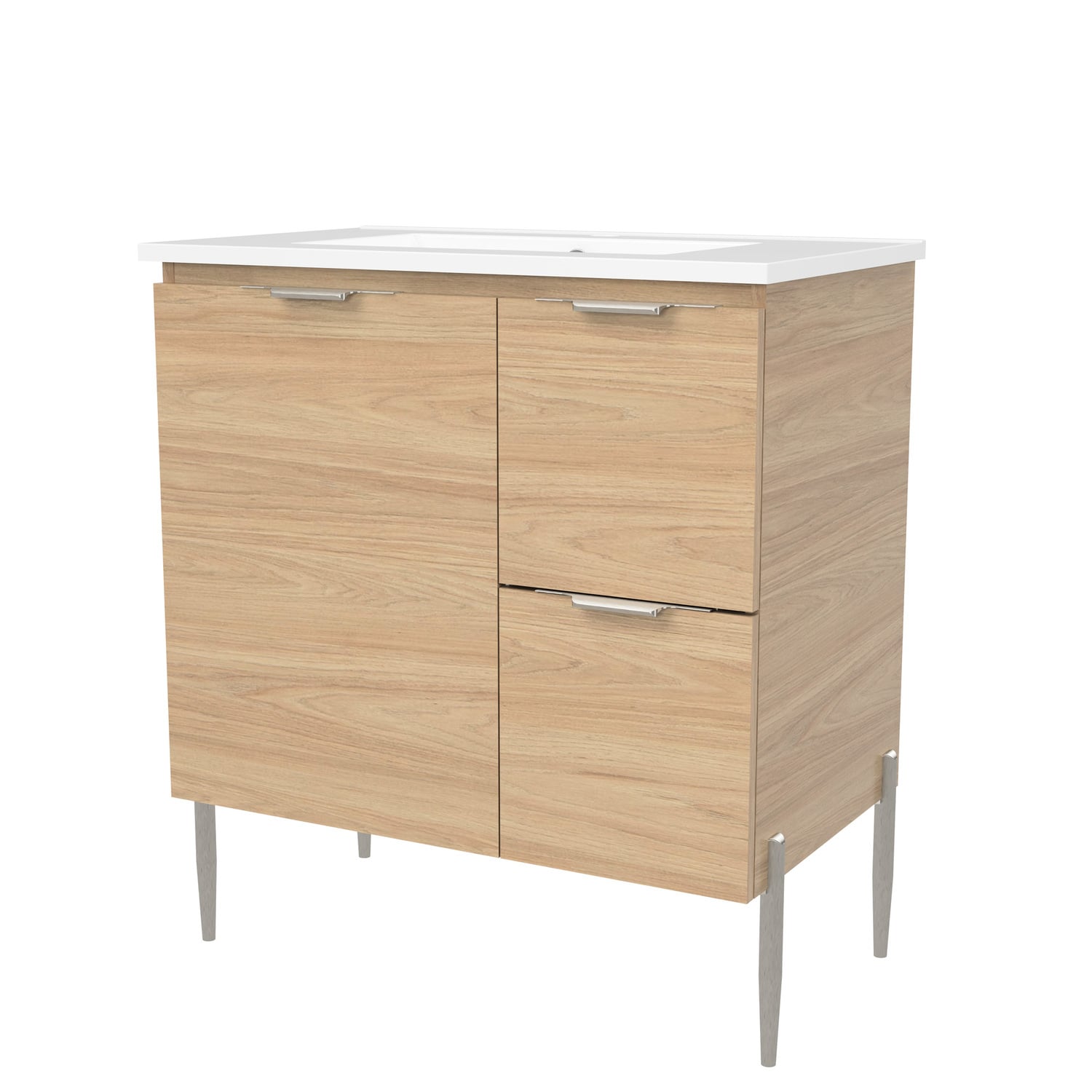 Nevada 750mm Freestanding Vanity with Ceramic Countertop