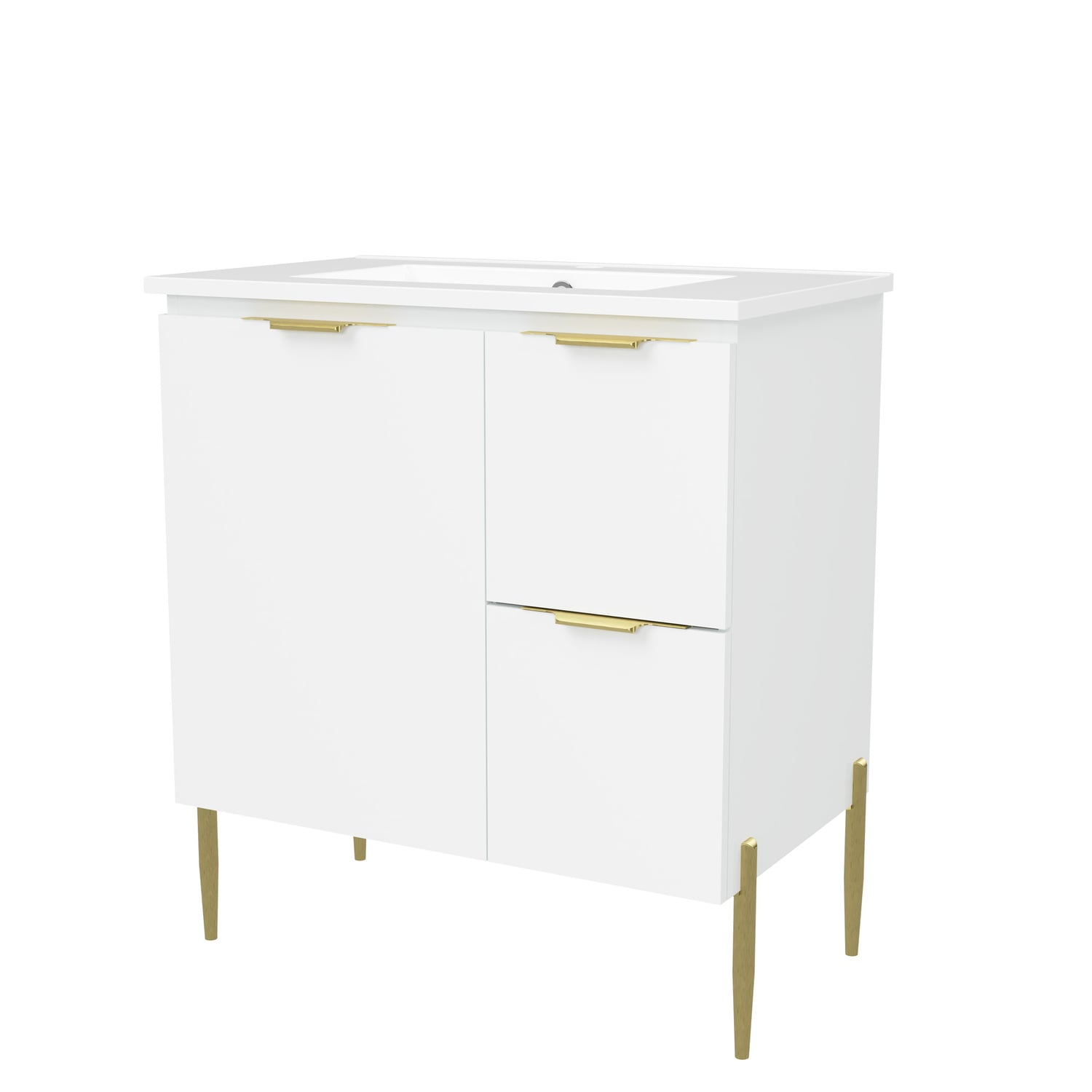 Nevada 750mm Freestanding Vanity with Ceramic Countertop