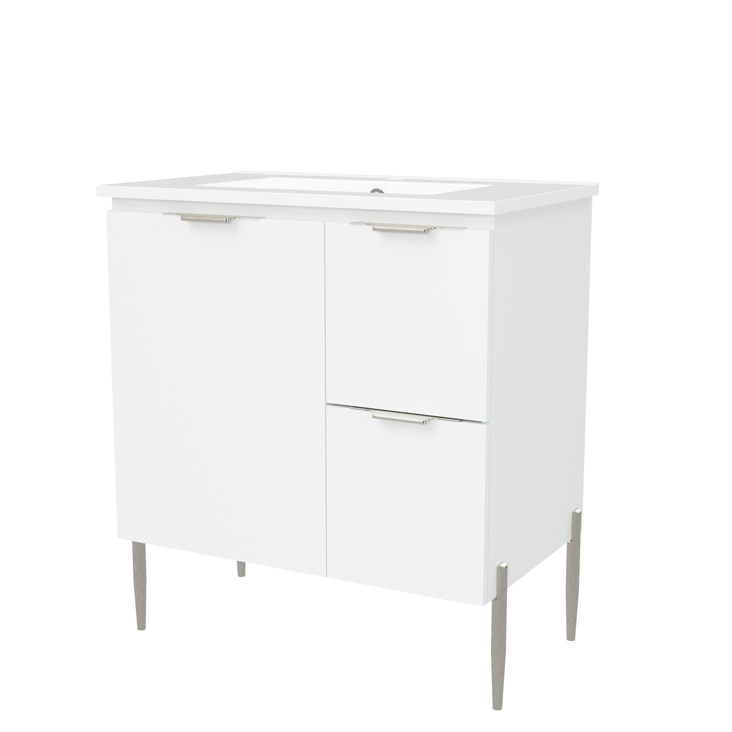 Nevada 750mm Freestanding Vanity with Ceramic Countertop