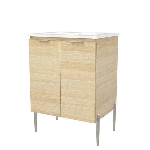 Nevada 600mm Freestanding Vanity with Ceramic Countertop