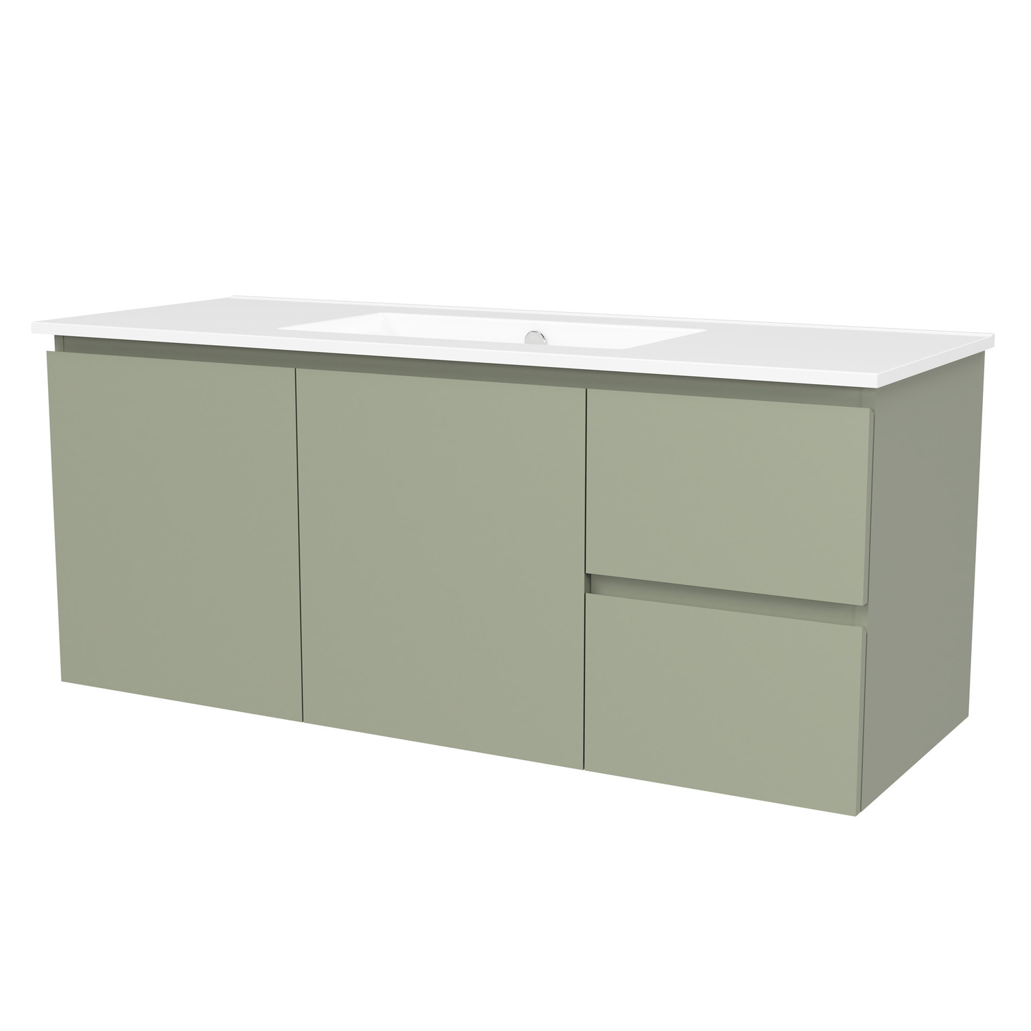 Nevada 1200mm Wall Hung Vanity with Ceramic Countertop