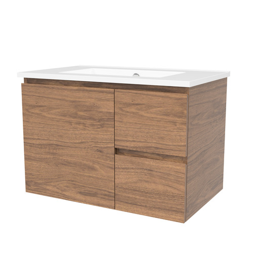 Nevada 750mm Wall Hung Vanity with Ceramic Countertop