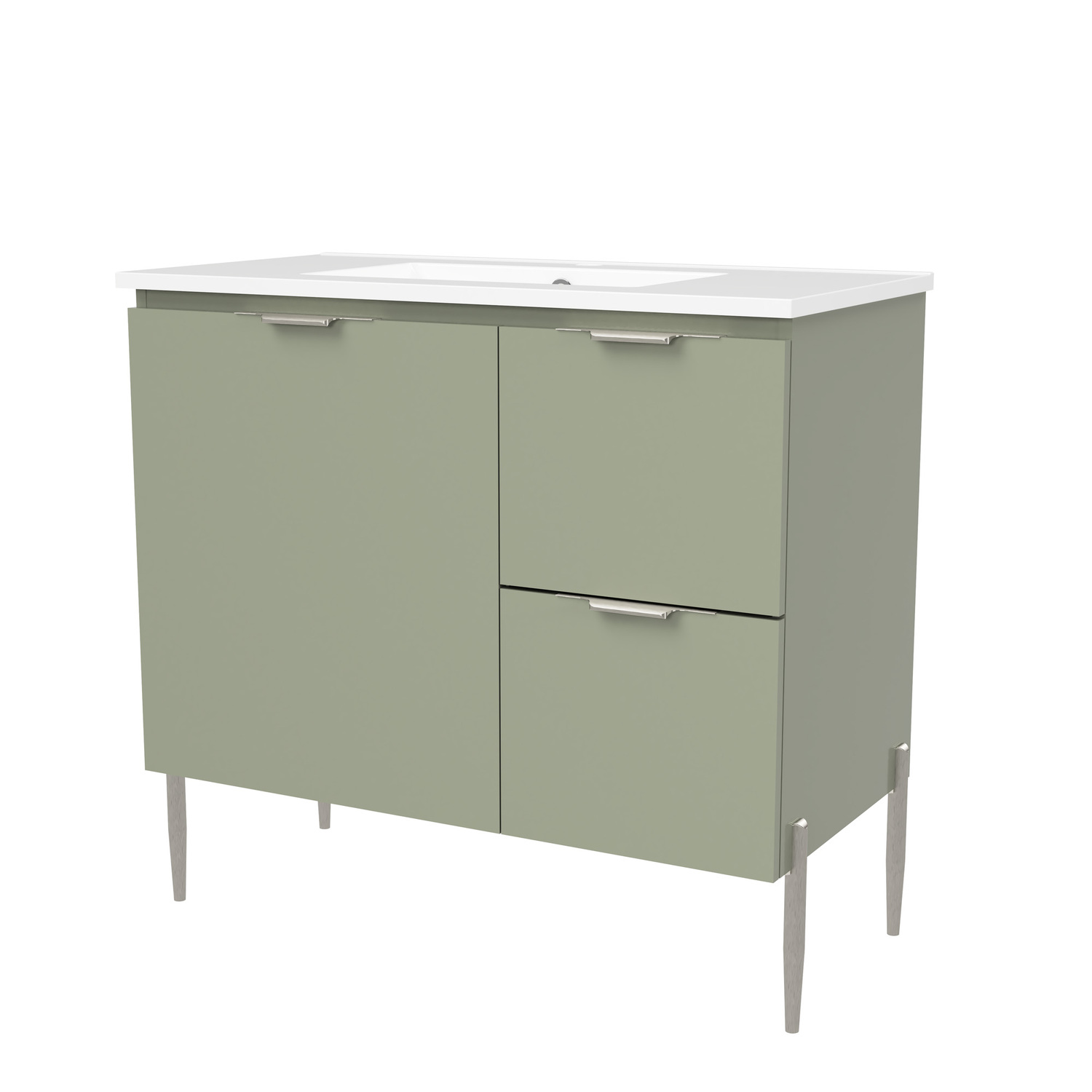 Nevada 900mm Freestanding Vanity with Ceramic Countertop